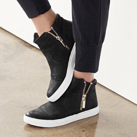 Kenneth Cole Shoes - Kenneth Cole Kiera high top suede sneaker booties